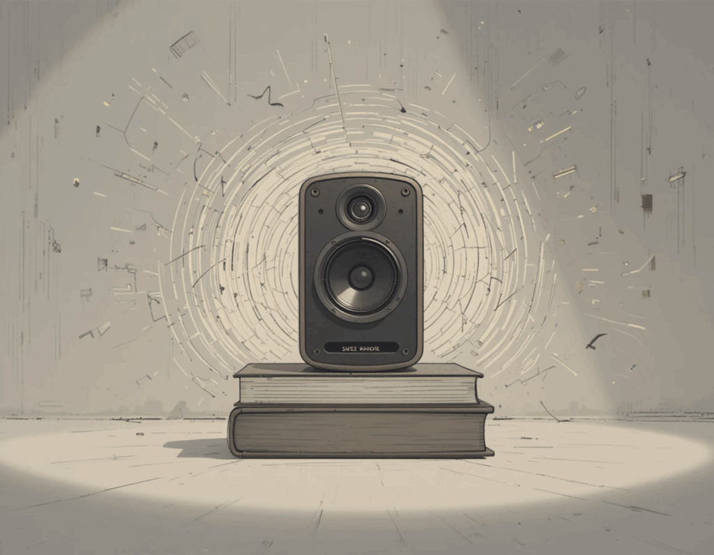 Person adjusting volume on a Bluetooth speaker to improve sound quality