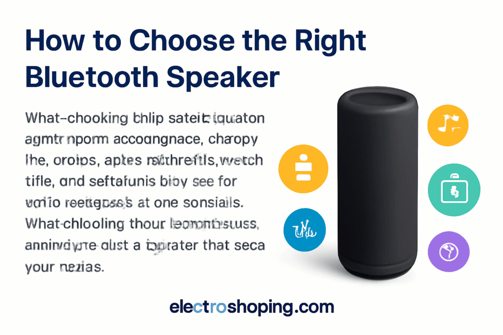 Selecting the best Bluetooth speaker, considering sound quality, design, and features